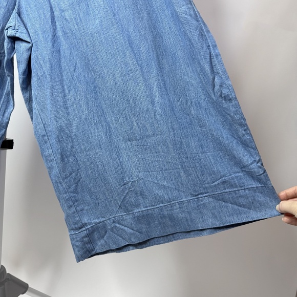 Madewell Chambray Huston Pull-On Crop Pants - Picture 4 of 12